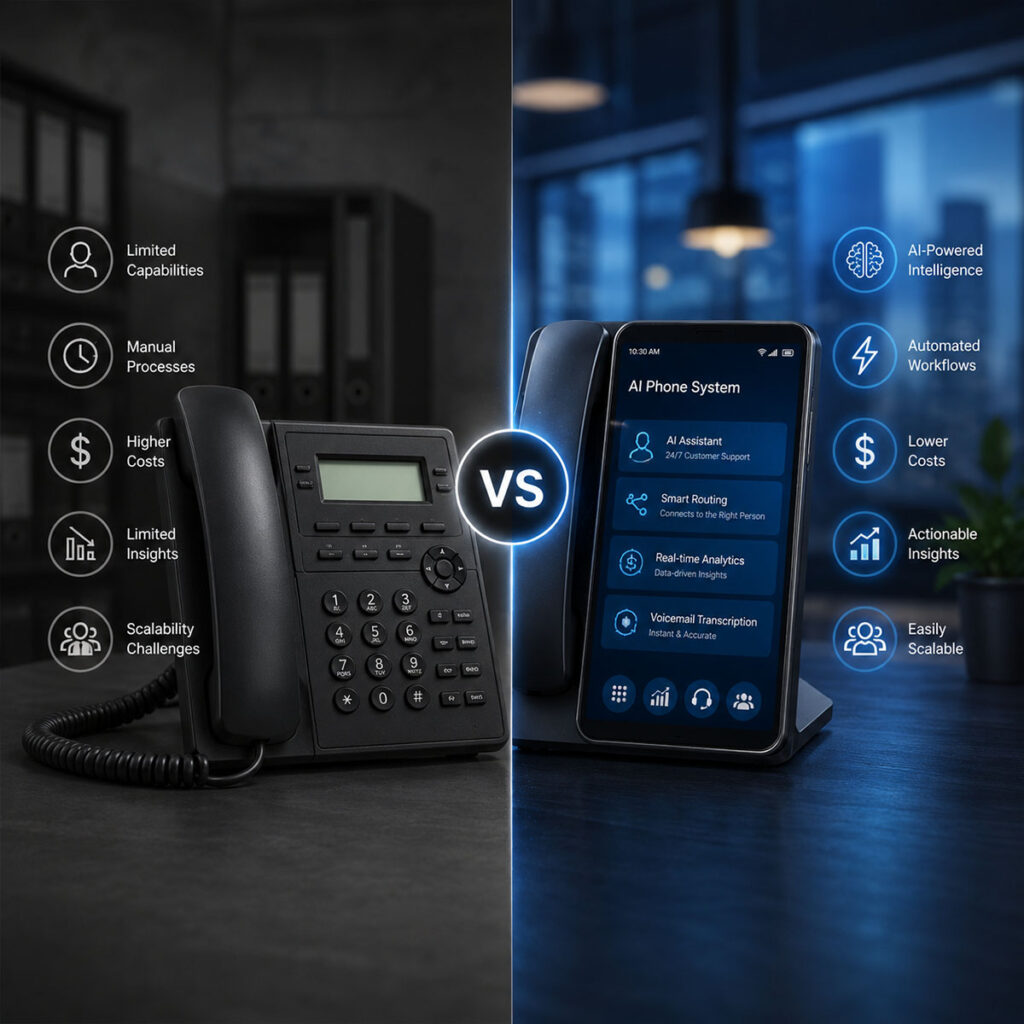 Traditional Vs AI Phone system
